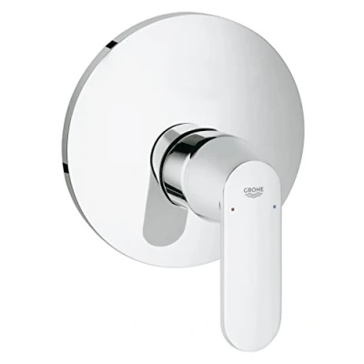 Image of GROHE Eurosmart Cosmopolitan Single Lever Shower Mixer A Wall Mounted Trim Set for Concealed Installation, Chrome, Body Not Included 19383000