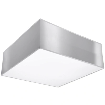 Image of Horus Square Flush Light Grey 25cm E27