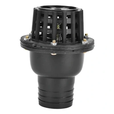 Image of Water Pump Foot Valve Black PVC Low Pressure Flat Check for Fluid Machine Shower Head ( 2in)