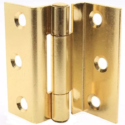 Image of Pair of Heavy Duty 2.5&quot; Brass Hinges for Wooden Frame Casement Windows Storm Proof