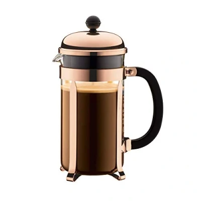 Image of BODUM Chambord 8 Cup French Press Coffee Maker, Copper, 1.0 l, 34 oz