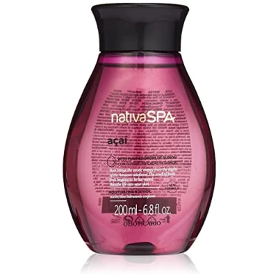 Image of O Boticário Nativa SPA Açai, Perfumed Body Oil, Lotion with Quinoa Drops for More Hydration 200 ml
