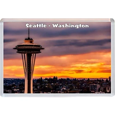 Image of Seattle Washington Jumbo Fridge Magnet/Magnets Gift/Souvenir/Present BBSM2017