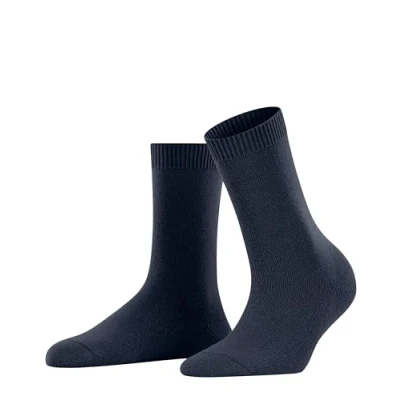 Image of FALKE Women&#039;s Cosy Wool W SO Viscose Cashmere Plain 1 Pair Socks, Blue (Space 6116) new eco friendly, 2.5 5