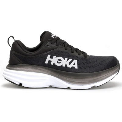 Image of HOKA Bondi 8 Neutral running shoes, Women&#039;s, Size: 5.5, Black/white Textile/synthetics