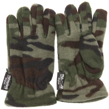 Image of Childrens Boys Camouflage Thinsulate Thermal Winter Gloves (3M 40g) (3 6 Years) (Green Camouflage)