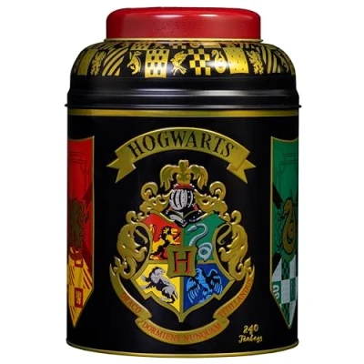 Image of New English Teas Harry Potter Hogwarts House Crest Tea Caddy with 240 Breakfast Teabags