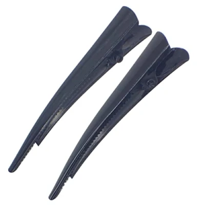 Image of Topkids Accessories 8cm Hair clips for Women, Duckbill/Beak/Concorde design, Sectioning Clips, grips, Hairdressing (Black)