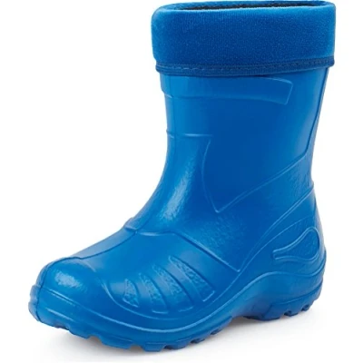 Image of Ladeheid Children&#039;s Girl&#039;s Boy&#039;s EVA Extra Light Wellington Boots Rainy Wellies Rain KL050 (Blue, 1 UK)