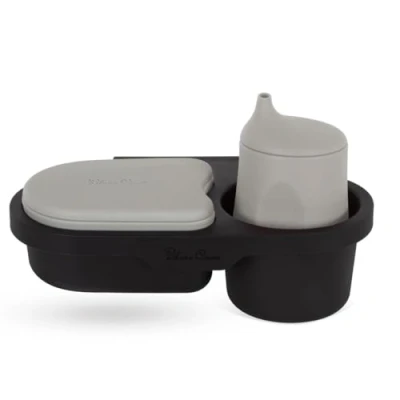 Image of Silver Cross Pram Snack Tray Accessories Beaker &amp; Pot Silcone Clip On