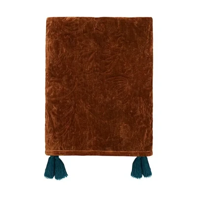 Image of Morris &amp; Co Sunflower Quilted Throw 125 x 220cm Saffron