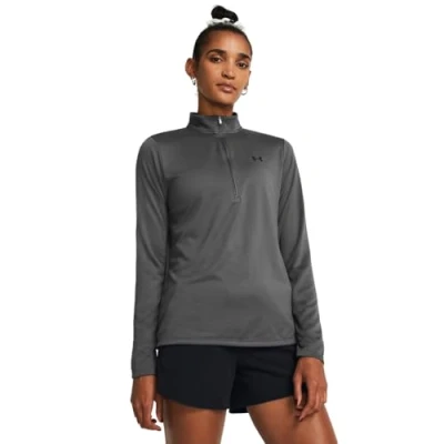 Image of Under Armour Womens Tech 1/2 Zip Solid, Sports Top with Raglan Sleeves, Women&#039;s Long Sleeve Top, Running for Women