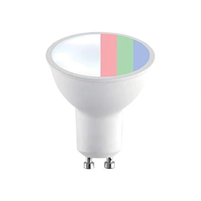 Image of Saxby 91949 Smart Voice Activated Dimmable GU10 5W RGB LED Bulb Lamp