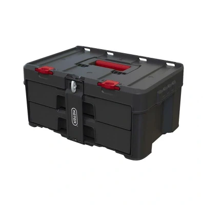 Image of Keter Stack &amp; Roll Heavy Duty 2 Drawer DIY Tool storage Unit (253384)(Packing May Vary)