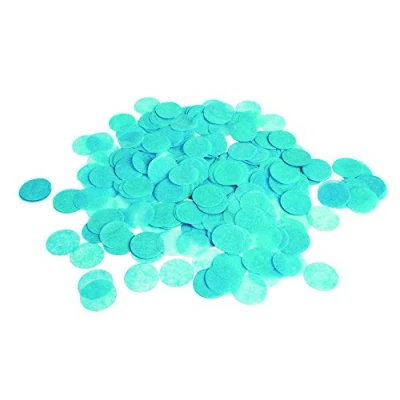 Image of Vibrant Turquoise Paper Confetti (22 grams) 1 Pack Perfect Decorations for Parties, Weddings, Events, &amp; Celebrations