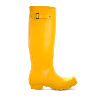 Image of Hunter Original Womens TALL BOOT Wellies, Women&#039;s, Size: 7, Yellow shoes