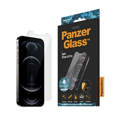Image of PanzerGlass 2708 Antibacterial protective glass suitable for Apple iPhone 12/12 Pro, standard fit