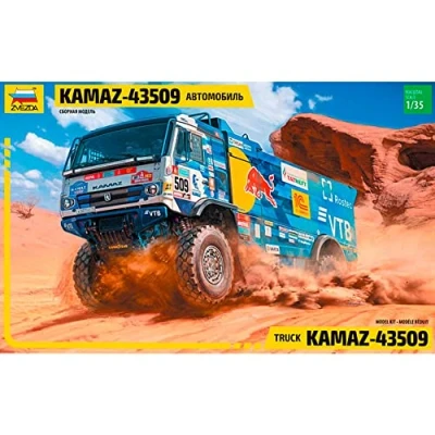 Image of Zvezda 3657 Kamaz 43509 Truck, 1/35 Scale, Model Kit, ZS3657