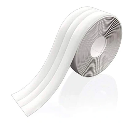 Image of Anti Mould Tape, Waterproof Self Adhesive Sealing Moisture and Prevents Mould, for Kitchen, Shower, Floor, Wall (1 Roll of 3.2 m, White)