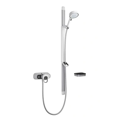 Image of Mira Showers Select Flex Thermostatic Exposed Mixer Shower White &amp; Chrome 31999W