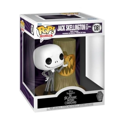Image of Funko Pop! Deluxe: Disney the Nightmare Before Christmas 30th Jack Skellington With H.Town Door Disney: Collectable Vinyl Figure Gift Idea Movies Fans