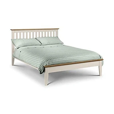 Image of Julian Bowen Bed, Wood, Oak/Ivory, King