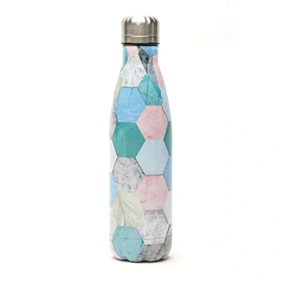 Image of Myga 500ml Metal Reusable Insulated Vacuum Stainless Steel Water Bottle Double Walled Leak Proof BPA Free Drinks Flask for Outdoor Sports Keeps Hot and Cold Terraza