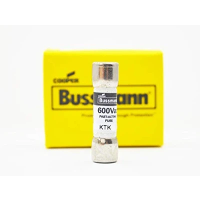 Image of Bussmann KTK 20, 20Amp Type Fast Acting Fuse, 600 Vac Melamine Tube 10x38 mm