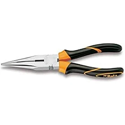 Image of Beta 11660040 Model 1166 Bm200 Needle Knurled Nose Pliers, Bi Material Handles, 200mm Extra Long