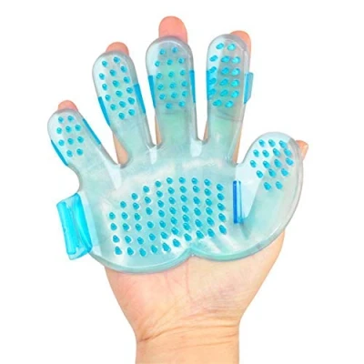 Image of CELTD UK Dog Cat Bath Brush Comb Hair Rubber Glove Pet Puppy Grooming Massage Mitt