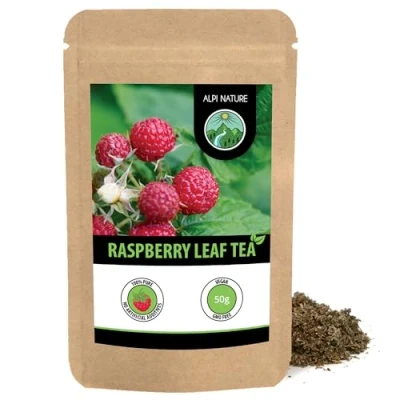 Image of Raspberry Leaf Infusion (50g, 1.8oz), Tea, Cut Leaves, Gently Dried, 100% Pure and Natural, Herbal Leaves Tea