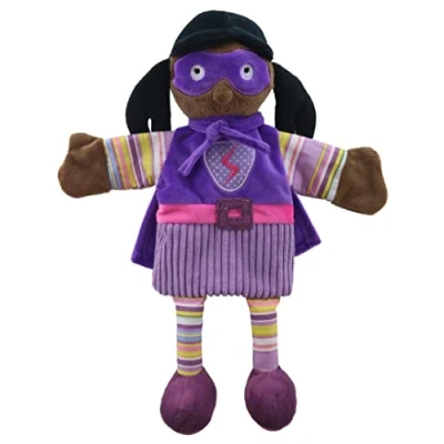 Image of The Puppet Company Super Hero (Purple Outfit) Story Telling Puppets,38cm