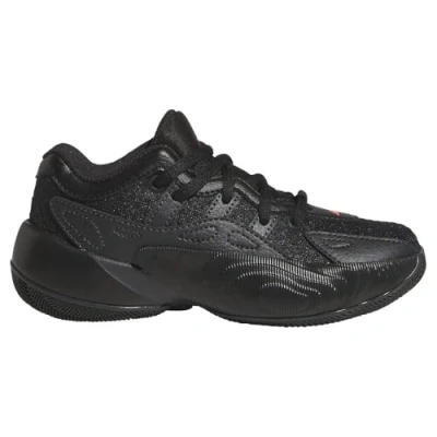 Image of adidas Performance TRAE Unlimited 2 Unisex Basketball shoes for kids, Size: 2, Core black/carbon/solar red Textile/synthetics
