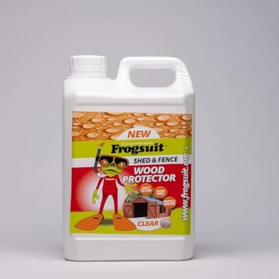 Image of Frogsuit Shed and Fence Wood Protector, Clear, 2.5L