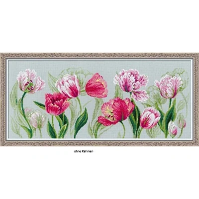 Image of RIOLIS Premium Cross Stitch Kit 100/052 Spring Tulips