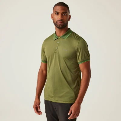 Image of Regatta Men&#039;s Quick Drying Remex II Jersey Polo Shirt Nephrite Green Solid, Size: Xxl