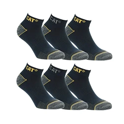 Image of CAT Caterpillar Men&#039;s Work sneaker socks Blue Size 6 9