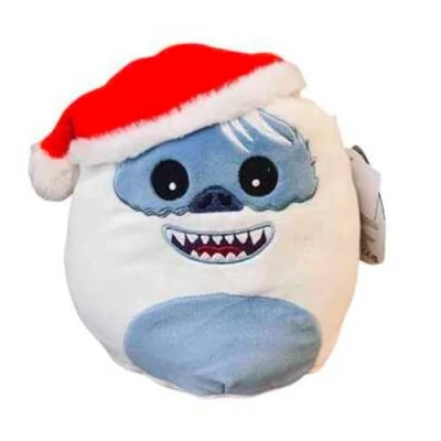 Image of Squishmallows Bumble the Abominable Snowman With Santa Hat 20cm Official Kellytoy Plush Toy