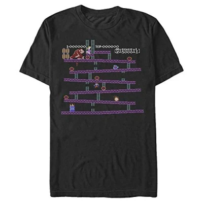 Image of Nintendo Men&#039;s Kong Screen T Shirt, Black, Large