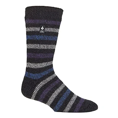 Image of HEAT HOLDERS Mens Extra Thick Thermal Socks for Winter Warm Fluffy Fleece Insulated Gifts Men (6 11, Charcoal (Dublin))