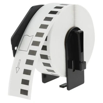 Image of Compatible DK 22214 12mm x 30.48m White Thermal Standard Address Labels with Brother QL 500 550 570 700 710W 720NW 800 810W 820NWB 1050 1100 1110NWB Printers