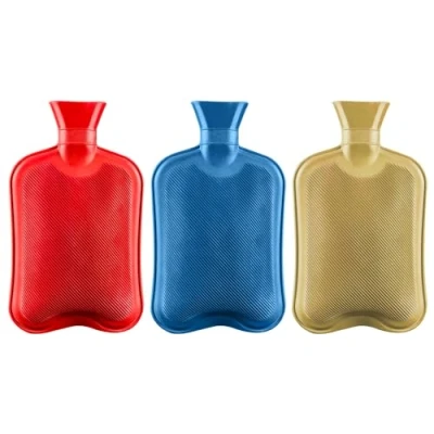 Image of ZOPPER Hot Water Bottle 1 Liter Natural Rubber Bag for Back Pain, Neck Shoulder, Period Cramps Pain Relief, Secure &amp; Leakproof Heating Pads Unit Random Colour Dispatch