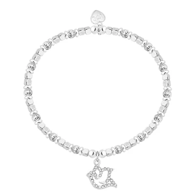 Image of Silver Dove Charm Bracelet in Gift Box