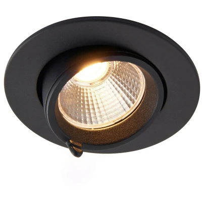 Image of Axial CCT 15W Round Recessed Downlight Matt Black Paint