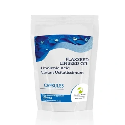 Image of Flaxseed Linseed oil 1000mg Linolenic Acid Linum Usitatissimum Softgel Capsules