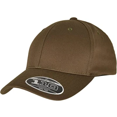 Image of Flexfit Curved Visor Snapback Cap, Men&#039;s, Size: One Size, Olive