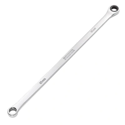 Image of Draper HI TORQ Metric Extra Long Double Ring Ratchet Spanner, 10mm