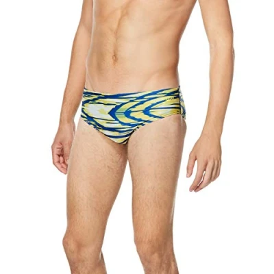 Image of Speedo Men&#039;s Swimsuit Brief ProLT Printed Team Colors
