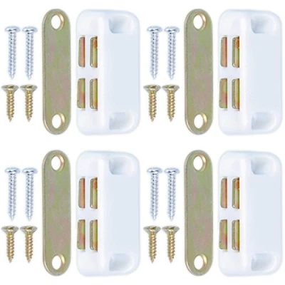 Image of 4X Mini Magnetic Door Catches 30mm Cupboard/Cabinet Latches