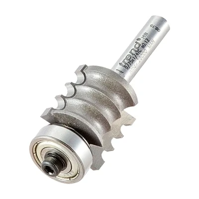 Image of Trend Professional Bearing Guided Multi Reed Router Cutter, 1/4 Inch Shank, 20mm Cut Diameter &amp; Length, Tungsten Carbide Tipped, 9/75X1/4TC